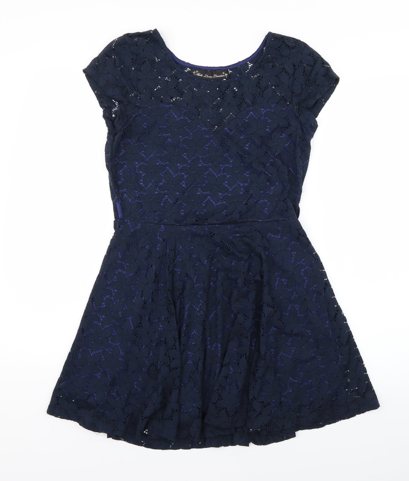 mila loves london Womens Blue   Fit & Flare  Size 8