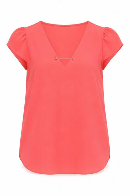 Womens UK Size 6 Atmosphere Pink Basic Blouse