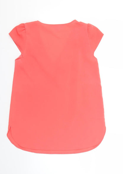 Womens UK Size 6 Atmosphere Pink Basic Blouse