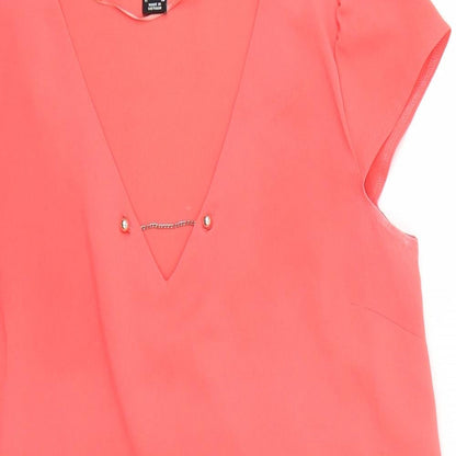 Womens UK Size 6 Atmosphere Pink Basic Blouse