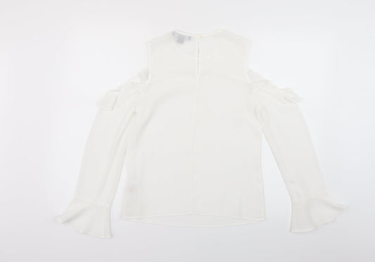 Atmosphere Womens White   Basic Blouse Size 6