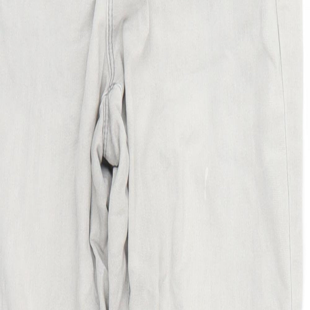 Denim & Co. Womens Grey   Skinny Jeans Size 10 L26 in