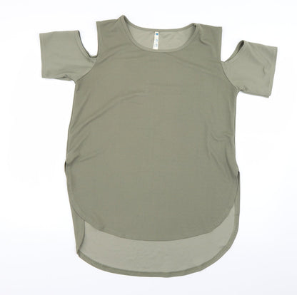 Blue Vanilla Womens Green   Basic Blouse Size M