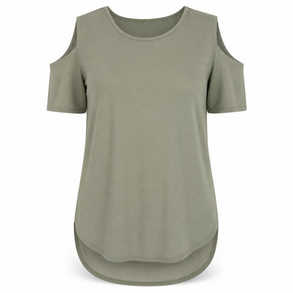Womens UK Size M Blue Vanilla Green Basic Blouse