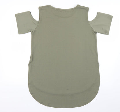 Blue Vanilla Womens Green   Basic Blouse Size M