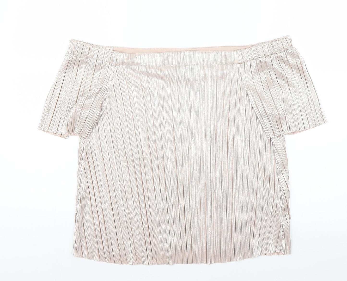 Womens UK Size 14 New Look Pink Basic Blouse