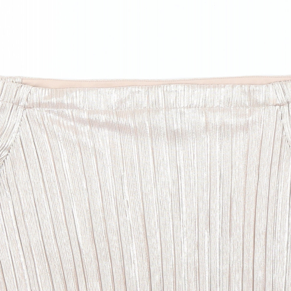 Womens UK Size 14 New Look Pink Basic Blouse