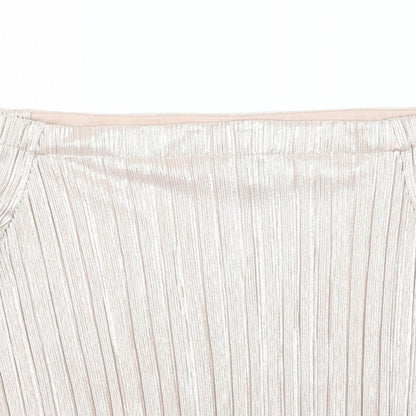 Womens UK Size 14 New Look Pink Basic Blouse
