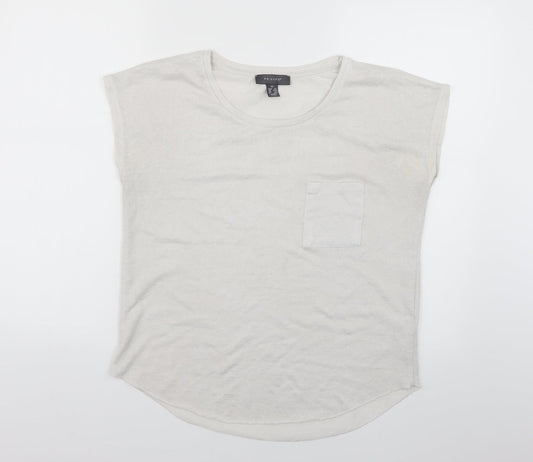 Primark Womens White   Basic T-Shirt Size 6