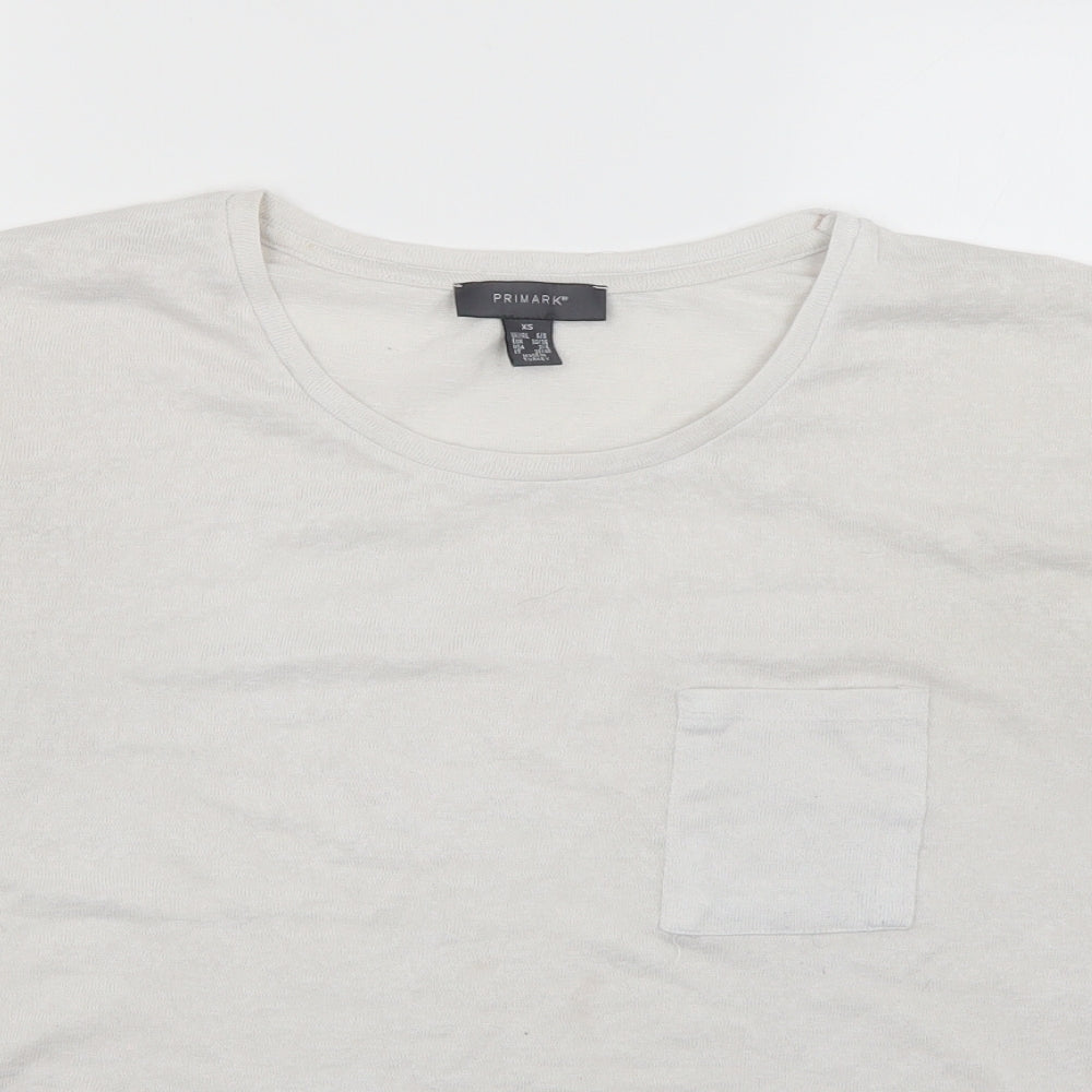 Primark Womens White   Basic T-Shirt Size 6