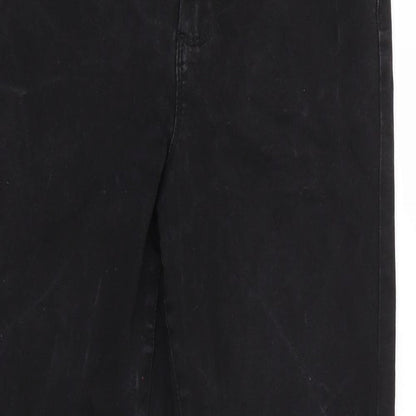Denim & Co. Womens Black   Skinny Jeans Size 12 L24 in
