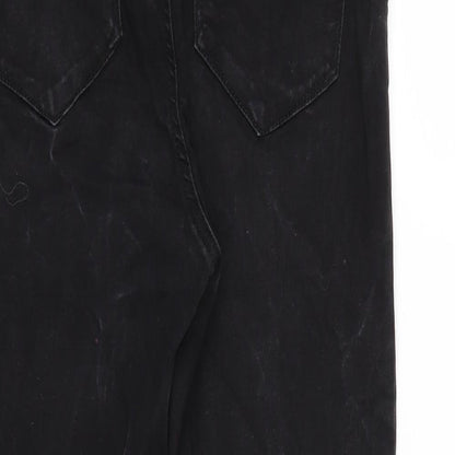 Denim & Co. Womens Black   Skinny Jeans Size 12 L24 in