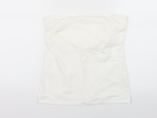 George Womens White   Cropped Tank Size 12