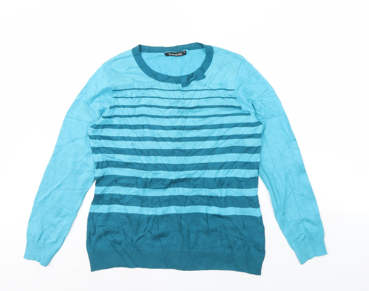 Womens UK Size S Bonmarché Blue Pullover Jumper