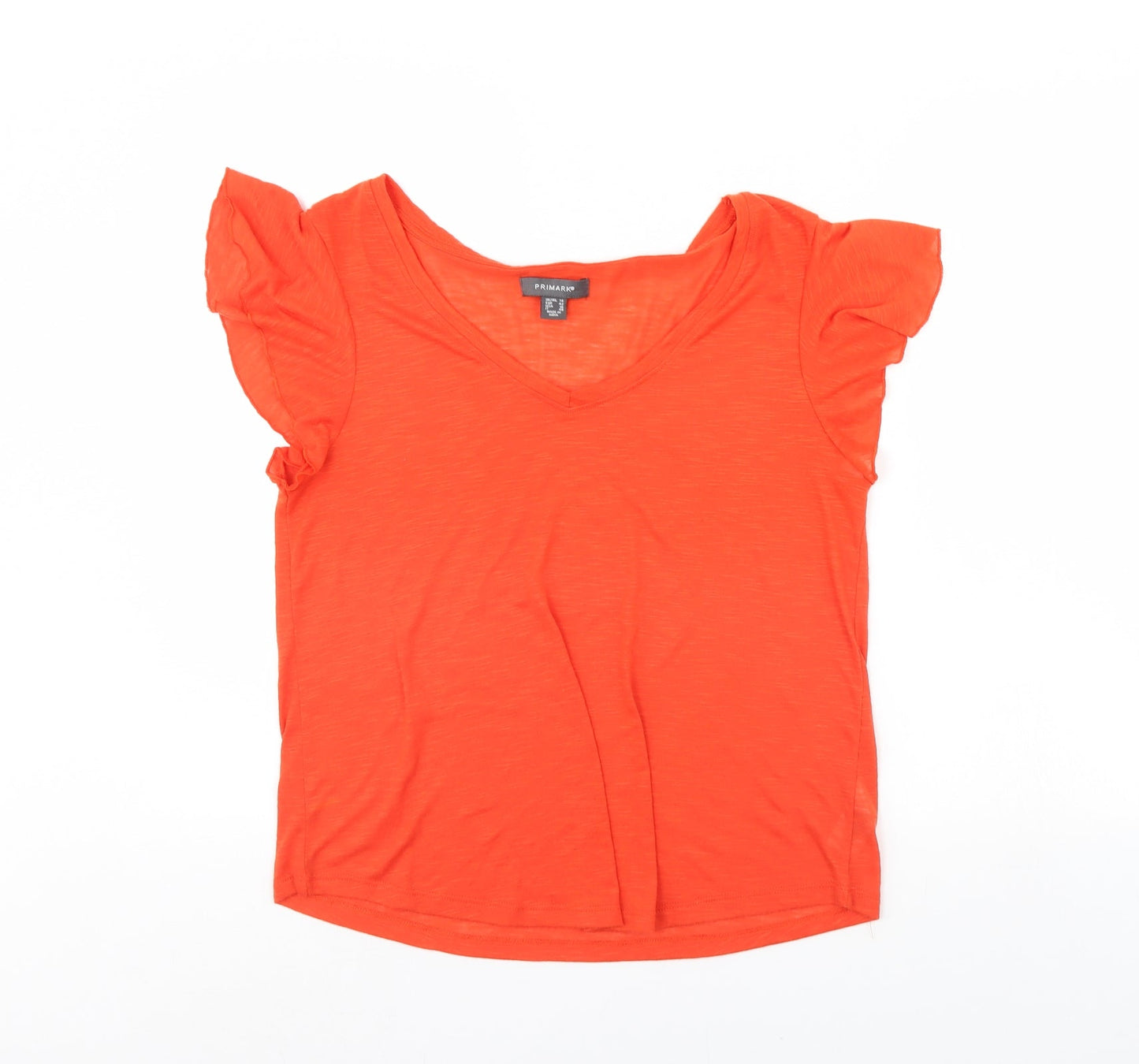 Primark Womens Orange   Basic Tank Size 14