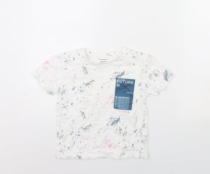 Primark Boys White   Basic T-Shirt Size 5 Years