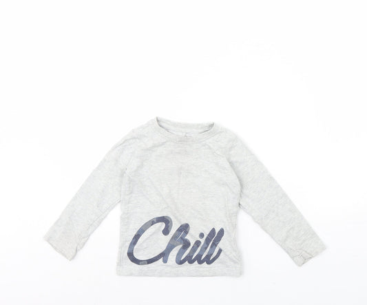 NEXT Boys Grey   Pullover Jumper Size 3 Years  - Chill