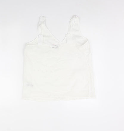 NEXT Womens White   Basic Tank Size 14