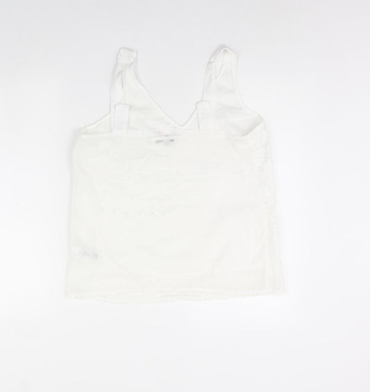 NEXT Womens White   Basic Tank Size 14