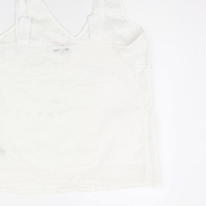 NEXT Womens White   Basic Tank Size 14