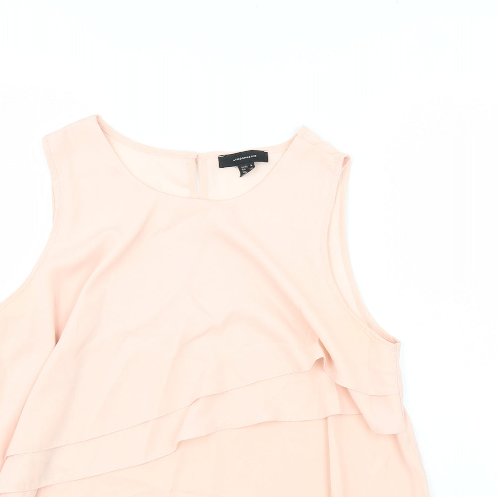 Womens UK Size 14 Atmosphere Pink Basic Tank