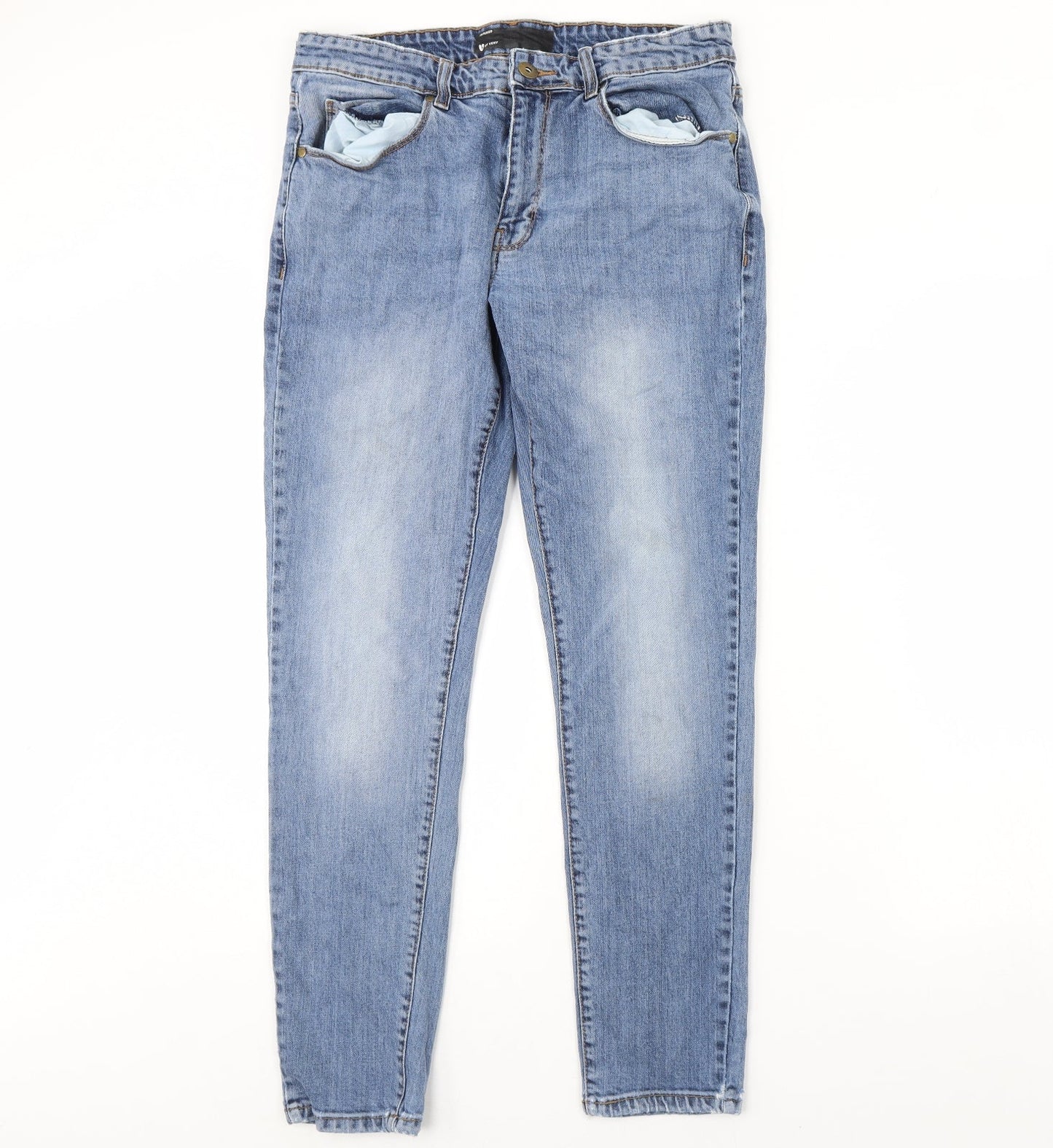 Very Womens Blue  Denim Straight Jeans Size 32 L30 in