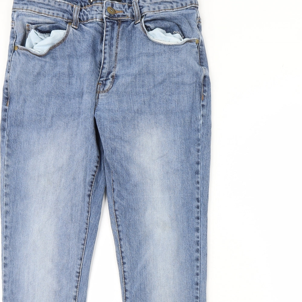 Very Womens Blue  Denim Straight Jeans Size 32 L30 in