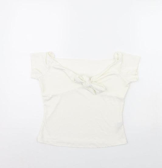 Shein  Womens Ivory   Basic Blouse Size L