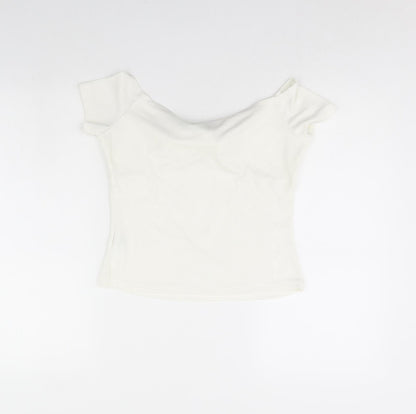 Shein  Womens Ivory   Basic Blouse Size L