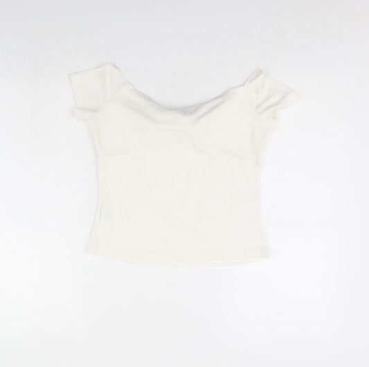 Shein  Womens Ivory   Basic Blouse Size L