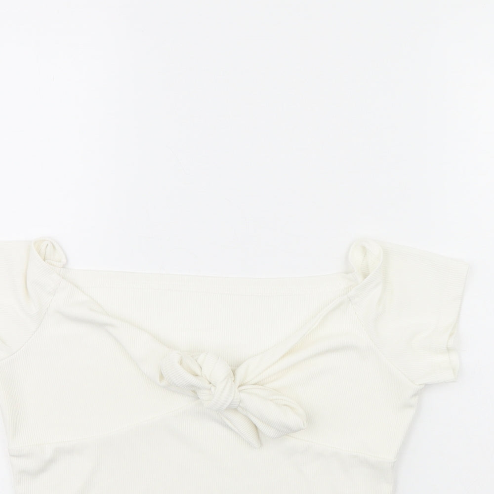 Shein  Womens Ivory   Basic Blouse Size L