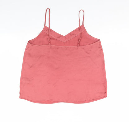 Womens UK Size 12 Secret Possesions Pink Basic Tank