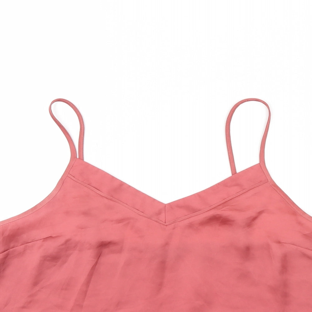 Womens UK Size 12 Secret Possesions Pink Basic Tank