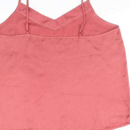 Womens UK Size 12 Secret Possesions Pink Basic Tank