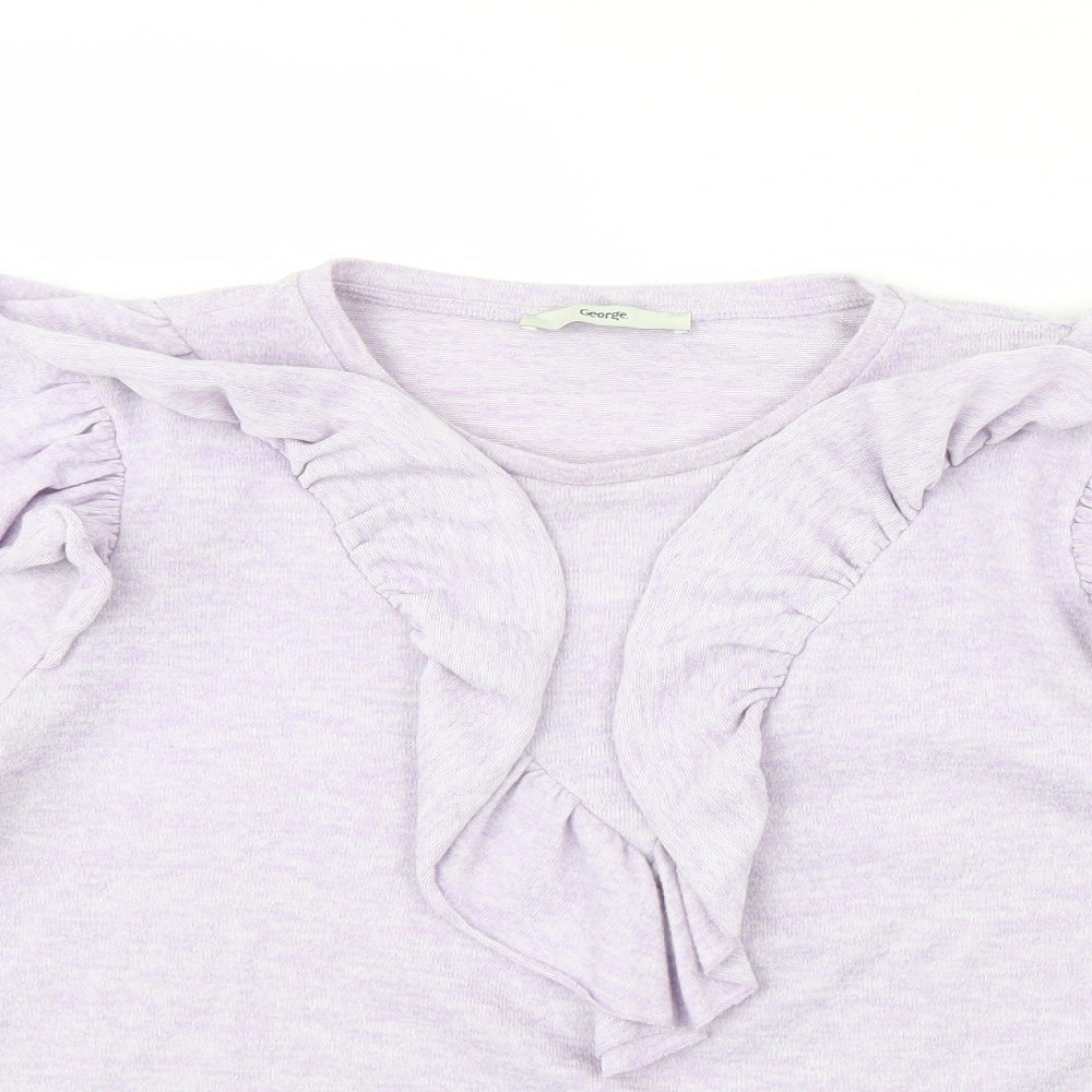 George Womens Purple   Pullover Jumper Size L