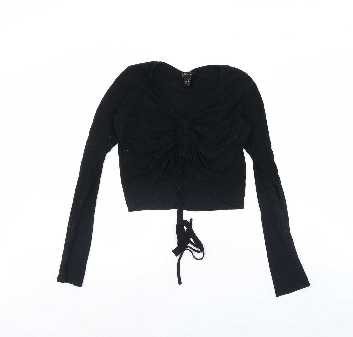 Womens UK Size 16 New Look Black Basic Blouse