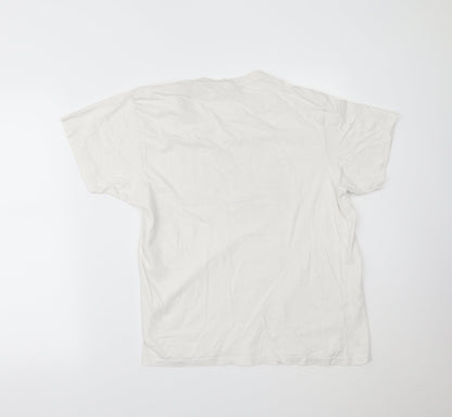 Joey Roo Mens White    T-Shirt Size M