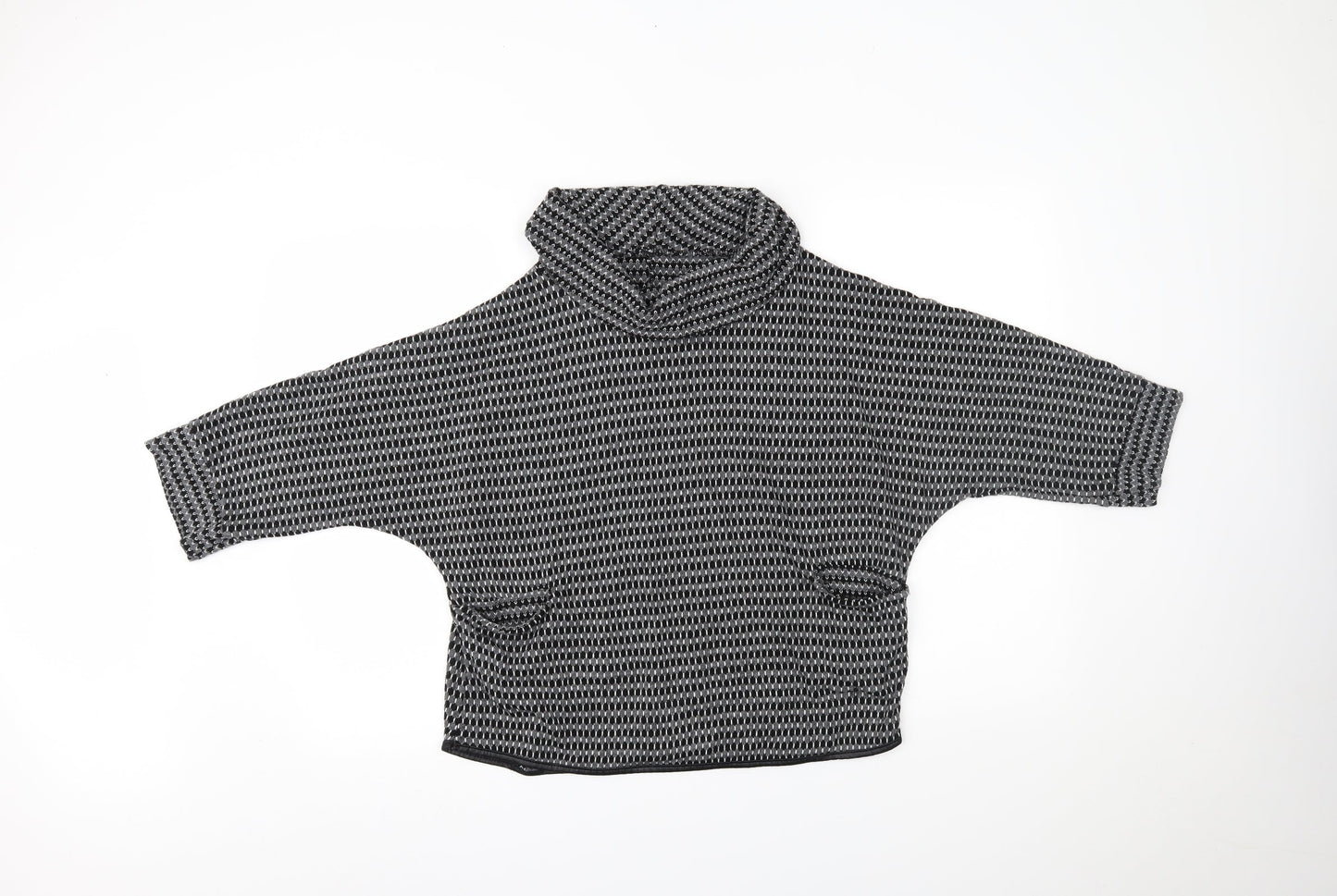Womens UK Size 8 Preworn Grey Basic Blouse