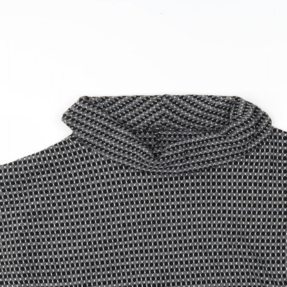 Womens UK Size 8 Preworn Grey Basic Blouse