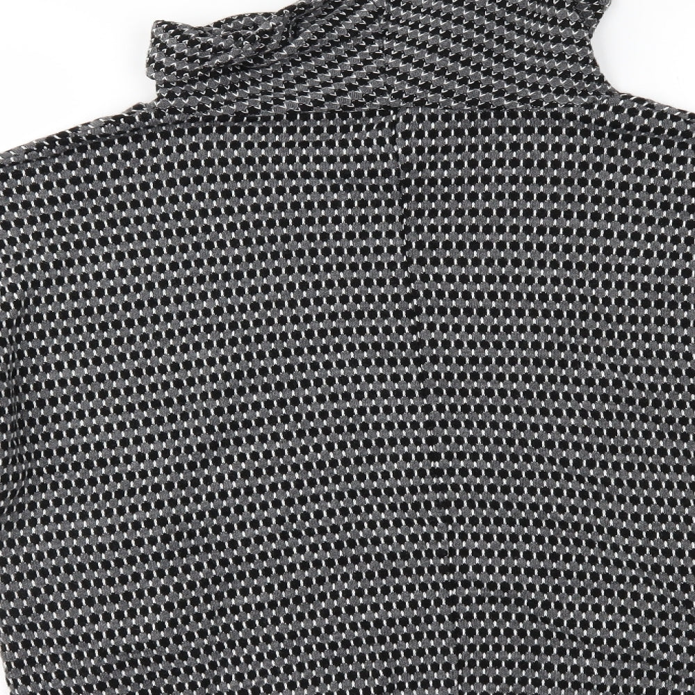 Womens UK Size 8 Preworn Grey Basic Blouse