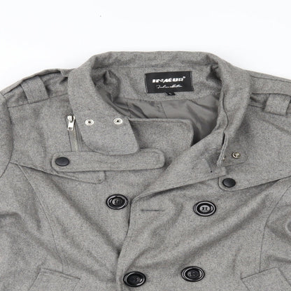 inmur Womens Grey   Overcoat Coat Size L
