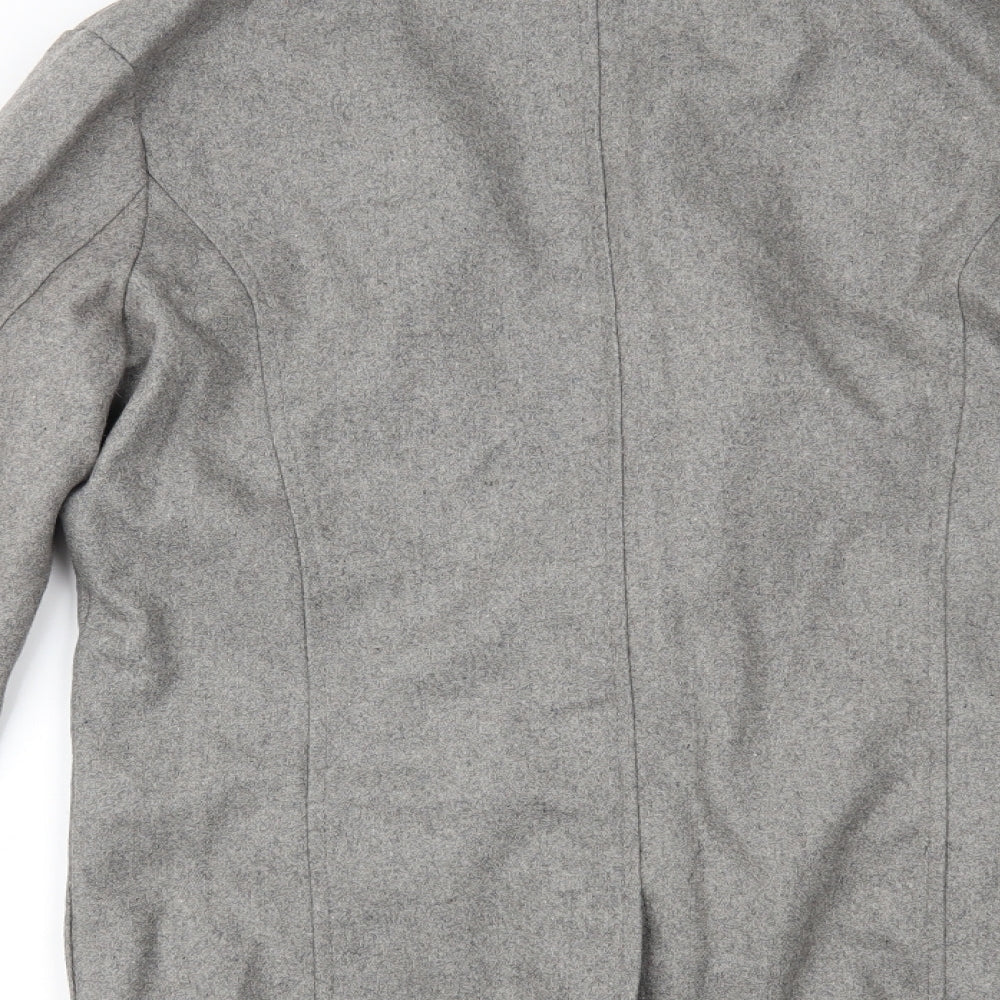 inmur Womens Grey   Overcoat Coat Size L