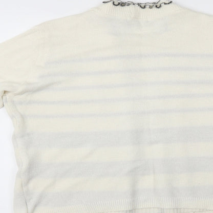 Womens UK Size 6 Jenny Loyd Ivory Pullover Jumper