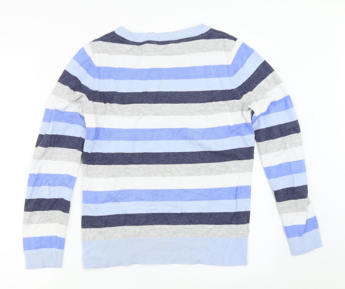 Country Casuals Womens Blue Striped  Pullover Jumper Size S