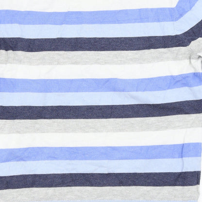 Country Casuals Womens Blue Striped  Pullover Jumper Size S