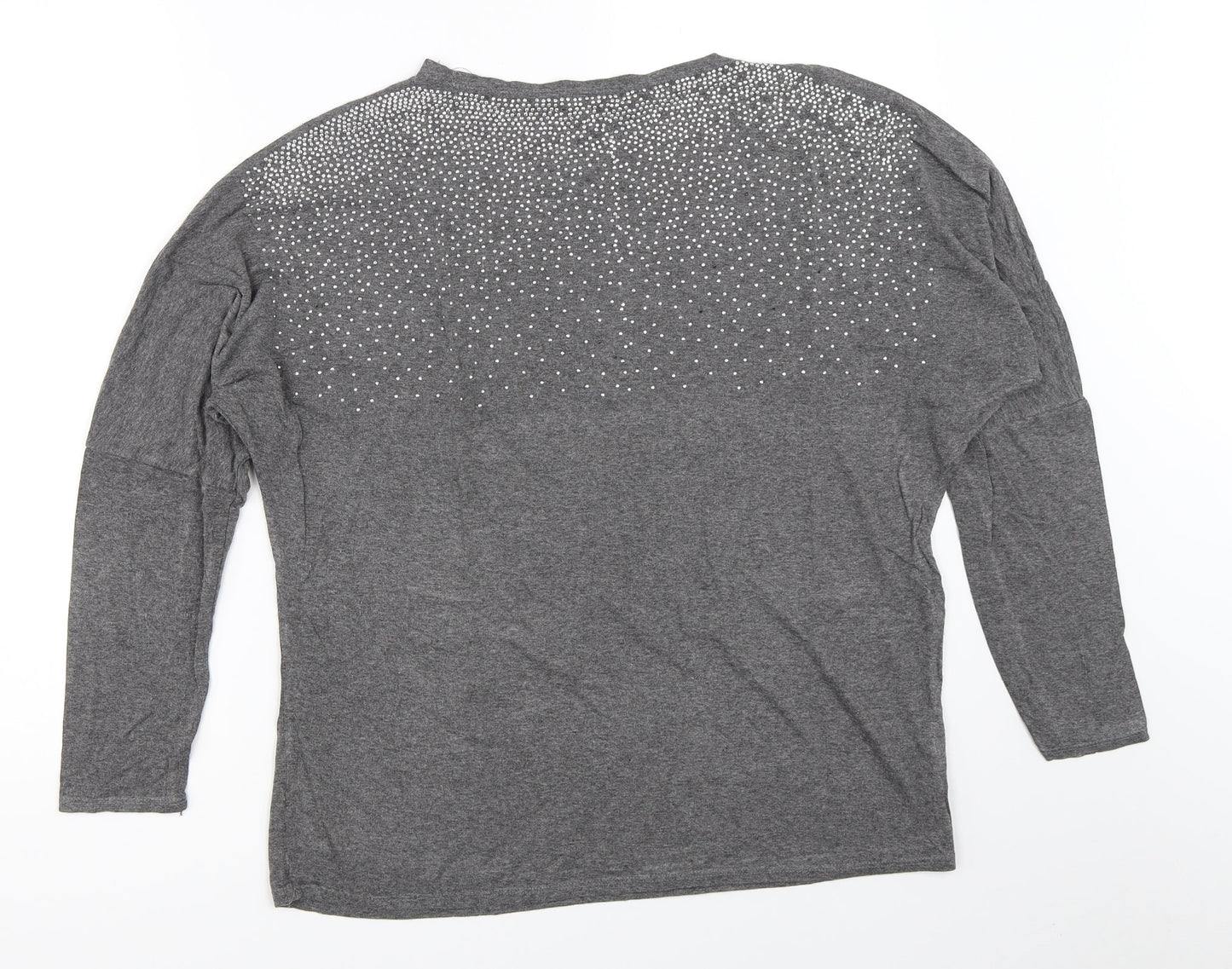 James Lakeland Womens Grey   Basic T-Shirt Size 14