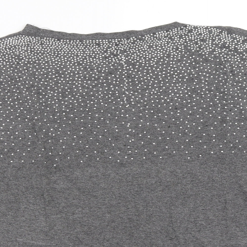 James Lakeland Womens Grey   Basic T-Shirt Size 14