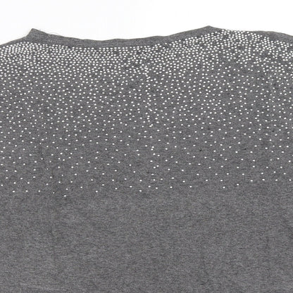 James Lakeland Womens Grey   Basic T-Shirt Size 14