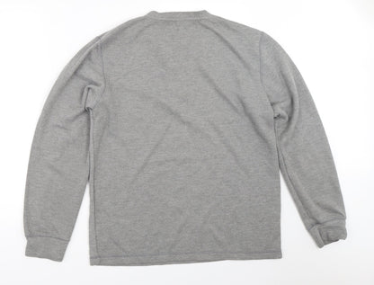 Mens UK Size L Easy Grey Pullover Sweatshirt