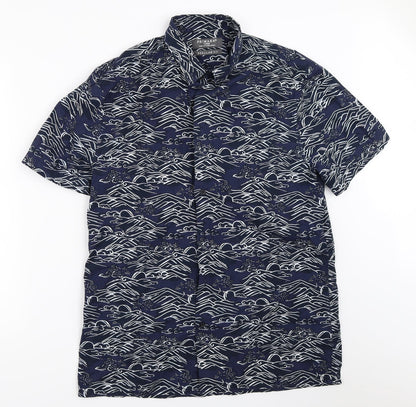Primark Mens Blue    Button-Up Size L